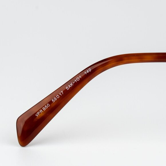 Prada Women Eyeglasses Gold Rectangle PRB50V 5AK1O1 NEW AUTHENTIC - Picture 9 of 10